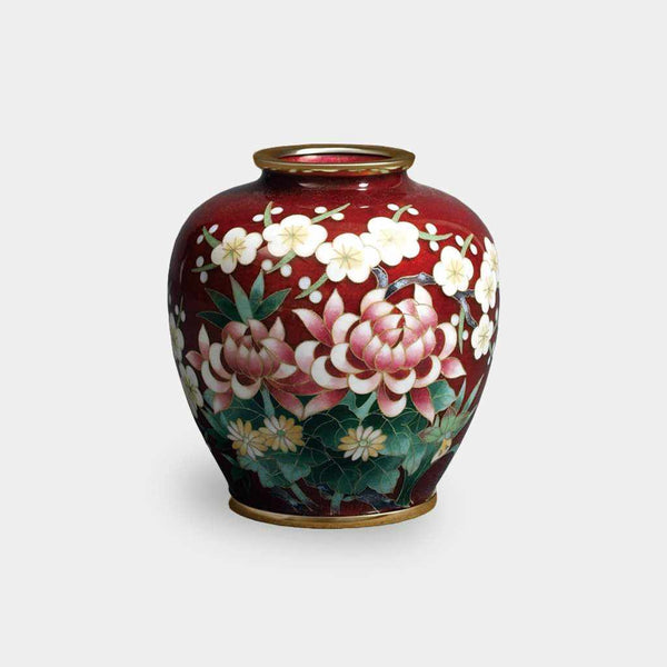 [Vase] Wired Vase 3 Ball-Shaped Red Toru 4젠레멘 Vase | 오워리 클로비스네