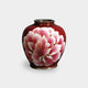 [VASE] WIRED VASE 3 BALL-SHAPED RED TRANSPARENT PEONY VASE | OWARI CLOISONNE