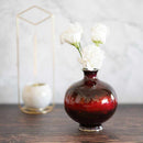 [VASE] WIRELESS CLOISONNE UNIVERSE 4.5 TAMAGATA YO (RED) SINGLE-WHEEL INSERTION | OWARI CLOISONNE