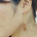[ACCESSORY] BIWAKO NO SHIZUKU (PIERCED EARRINGS / ZELKOVA) | KIKI | HIKONE HOUSEHOLD BUDDHIST ALTARS