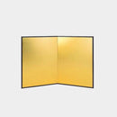 [FOLDING SCREEN (ROOM DIVIDER)] FOLDED VERTICAL GOLD FOLDING SCREEN | FOLDING SCREENS (ROOM DIVIDER)
