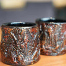 [SAKE CUP] KOKEMUSU OCHOKO / GUINOMI (2-PIECE SET) | WAJIMANURI STUDIO RAKU | WAJIMA LACQUERWARE