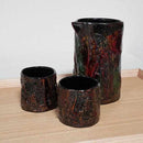 [SAKE CUP] KOKEMUSU OCHOKO / GUINOMI (2-PIECE SET) | WAJIMANURI STUDIO RAKU | WAJIMA LACQUERWARE