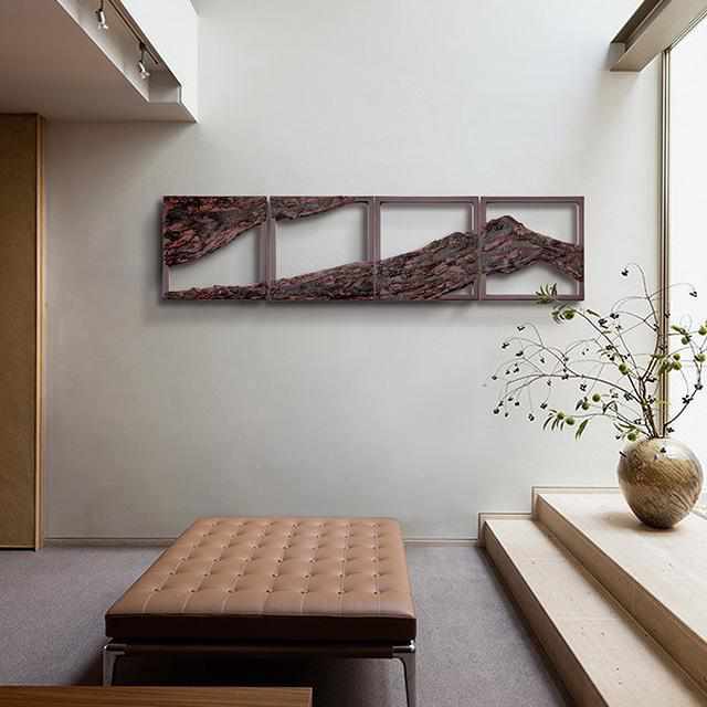 [벽 장식 (벽 아트)] NERIKANSHITSU LACQUER 스크린 테이크 베이시 중간 | 와지마 칠기