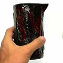 [SAKE BOTTLE & CUP SET] KOKEMUSU "MOSSY" WOODEN SAKE SET 3-PIECES | WAJIMA LACQUERWARE