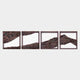 [WALL DECOR (WALL ART)] KOKEMUSU LACQUER SCREEN MOUNTAIN RANGE SERIES (4 POINTS) | WAJIMANURI STUDIO RAKU | WAJIMA LACQUERWARE