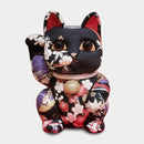 [BECKONING (LUCKY) CAT] MANEKI NEKO (EXTRA LARGE) YUZEN BLACK | EDO ART DOLLS | KAKINUMA DOLLS