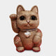 [招手（幸運的）貓] Maneki Neko（超大）純絲|江戶藝術娃娃| kakinuma娃娃