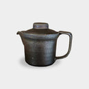 [JAPANESE TEA CUP] WIDE-MOUTHED POT BLACK SILVER (WITH AMI) | MARUMO KATO POTTERY | MINO WARES