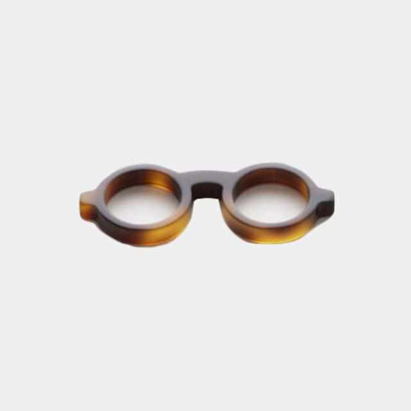 [넥타이] 옷깃 핀과 안경 홀더가되는 핀 배치 메가 핀 (브라운) | Echizen Lacquerware.