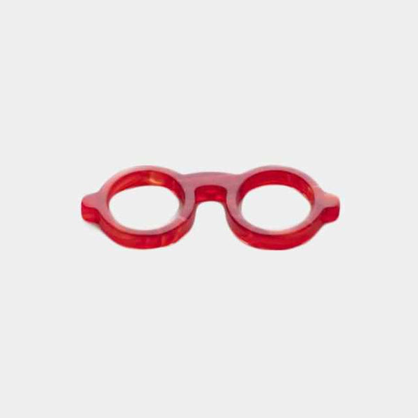 [PIN BATCH] MEGANE PIN (RED) THAT BECOMES A LAPEL PIN AND GLASSES HOLDER | SABAE GLASSES| TAKUMIICHI