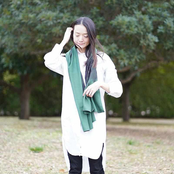 [Stole] Nashiji-Mon Green | 염색 넥타이
