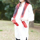 [STOLE] NAZCA-MON RED | MIKAMO SANROKU WORKS | TIE DYEING