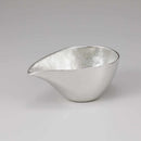 [SAKE BOTTLE] KATAKUCHI PITCHER & GUINOMI CUPS TIN / GOLD LEAF SET (WITH PAULOWNIA BOX) | TAKAOKA BRONZE CASTING