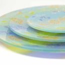 [LARGE PLATE (PLATTER)] PLATE (CHERRY BLOSSOM) BLUE 5-PIECE SET | NISHIJIN RE:NISTA | NISHIJIN TEXTILES