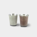 [SAKE CUP] GUINOMI MATSUKAZE RED AND WHITE SET | OSAKA NANIWA PEWTER WARE