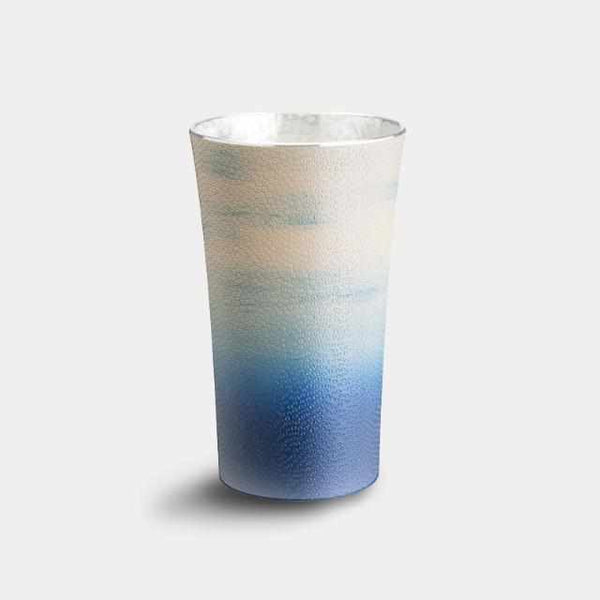 [컵 (컵)] Tsugaru 표면 처리 섬세 한 무늬 하늘 과 바다 | 오사 카 나 니 와 화이트 왁스 그릇