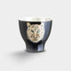 [清酒杯] Wajima Finish Guinomi Tiger Black |大阪naniwa錫製品