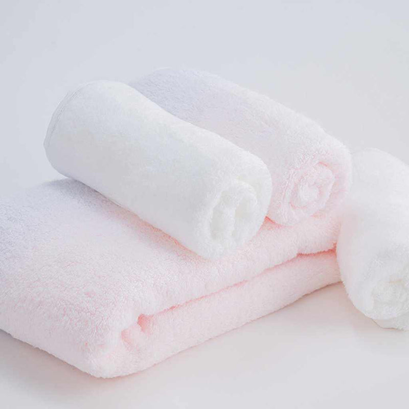 [ Towels] Sarala "Irodori" 1 巴斯毛巾和 3 張臉塔（粉色 / 白色） | 伊瑪巴里 - 陶爾斯