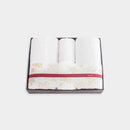 [TOWELS] "IRODORI" 2 BATH TOWELS AND 2 FACE TOWELS SET (PINK / WHITE) | IMABARI TOWELS