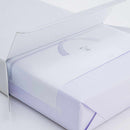 [TOWELS] "IRODORI" 1 BATH TOWEL AND 3 FACE TOWELS SET (BLUE / WHITE) | IMABARI TOWELS