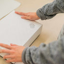 [TOWELS] "IRODORI" FACE TOWEL SET OF 2 (BLUE / WHITE) | IMABARI TOWELS