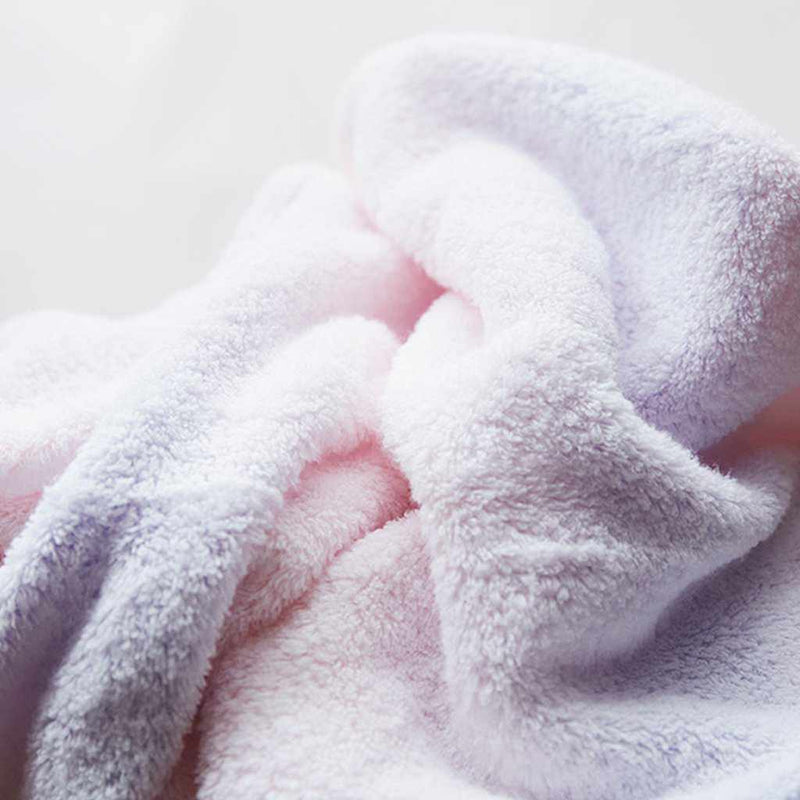 [TOWELS] "IRODORI" 2 BATH TOWELS AND 2 FACE TOWELS SET (BLUE / WHITE) | IMABARI TOWELS