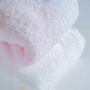 [TOWELS] "IRODORI" 1 BATH TOWEL AND 3 FACE TOWELS SET (PINK / WHITE) | IMABARI TOWELS