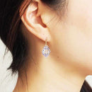 [ACCESSORY] TOKOBA PYRAMID EARRINGS MINI RURI KIKU TSUNAGI (K18) | TOKOBA | EDO CUT GLASS