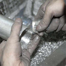 [SAKE CUP] GUI-DRINKING SEA BREAM NET | OSAKA NANIWA PEWTER WARE