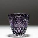 [SAKE GLASS] GUINOMI KIKU YARAI (PURPLE) | KIRIKO