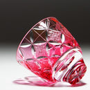 [SAKE GLASS] GUINOMI KIKU SHIPPO (GOLD RED) | KIRIKO