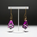 [PIERCED EARRINGS] AMERICAN PIERCED EARRINGS -seika- (GOLD PURPLE) 2 PIECES | KIRIKO | RINZEN