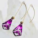 [PIERCED EARRINGS] AMERICAN PIERCED EARRINGS -seika- (GOLD PURPLE) 2 PIECES | KIRIKO | RINZEN