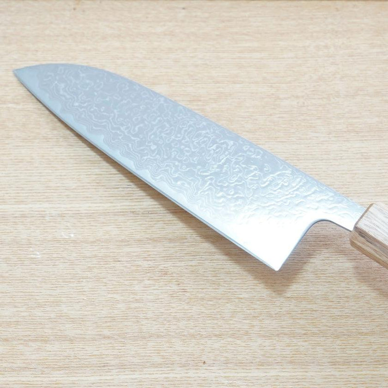 [Kitchen (Chef) Knife] V10 Damascus, 31 Layers Oak Octagonal Handle 170 | เป็นต้นฉบับ