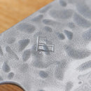 [KITCHEN (CHEF) KNIFE] AUS10 HAMMERED DAMASCUS OAK OCTAGONAL HANDLE 170 | BECOS ORIGINAL