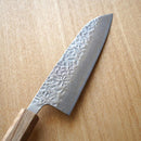 [KITCHEN (CHEF) KNIFE] AUS10 HAMMERED DAMASCUS OAK OCTAGONAL HANDLE 170 | BECOS ORIGINAL