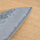 [KITCHEN (CHEF) KNIFE] AUS10 HAMMERED DAMASCUS OAK OCTAGONAL HANDLE 170 | BECOS ORIGINAL