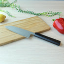 [KITCHEN (CHEF) KNIFE] V10 DAMASCUS, 31 LAYERS INDIGO-DYED BLACK OCTAGONAL OAK HANDLE  | BECOS ORIGINAL