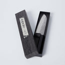 [KITCHEN (CHEF) KNIFE] AUS10 DAMASCUS INDIGO-DYED  BLACK OCTAGONAL OAK HANDLE | BECOS ORIGINAL