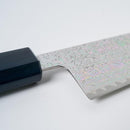 [KITCHEN (CHEF) KNIFE] V10 DAMASCUS, 31 LAYERS INDIGO-DYED BLUE OCTAGONAL OAK HANDLE | BECOS ORIGINAL