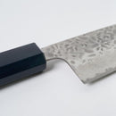 [KITCHEN (CHEF) KNIFE] AUS10 DAMASCUS INDIGO-DYED BLUE OCTAGONAL OAK HANDLE | BECOS ORIGINAL
