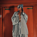 [가운 기모노] 인생은 (회색) | veduta | 하리