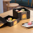 [LUNCH-BOX] ANTIQUE FOIL 3-PART (BLACK) | KANAZAWA GOLD LEAF | HAKUICHI