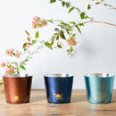 [CUP] KAGA SHIKISAI WATER BLUE | KANAZAWA GOLD LEAF | HAKUICHI