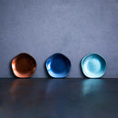 [플레이트] Kaga Shikisai Flower Water Blue | 카자가와 골드 리프 | 하쿠 이치