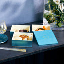 [점심 박스] Kaga Shikisai Water Blue | 카자가와 골드 리프 | 하쿠 이치