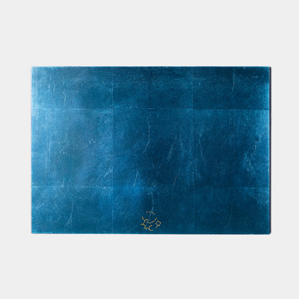 [Table Mat] Kaga Shikisai Water Blue | Kanazawa Gold Leaf | ฮูคุอิจิ