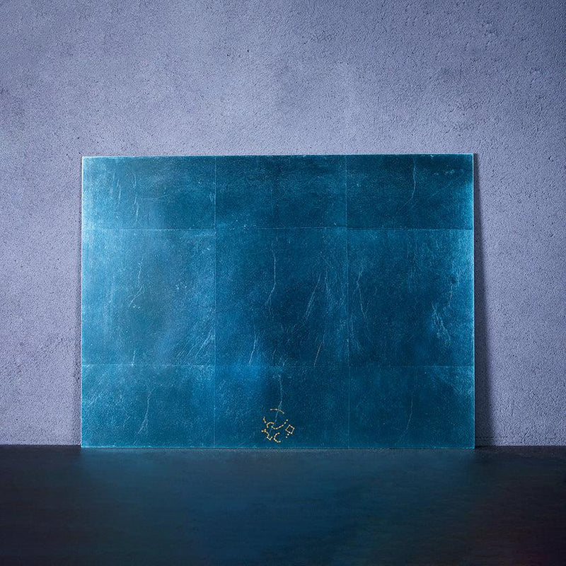 [Table Mat] Kaga Shikisai Water Blue | Kanazawa Gold Leaf | ฮูคุอิจิ
