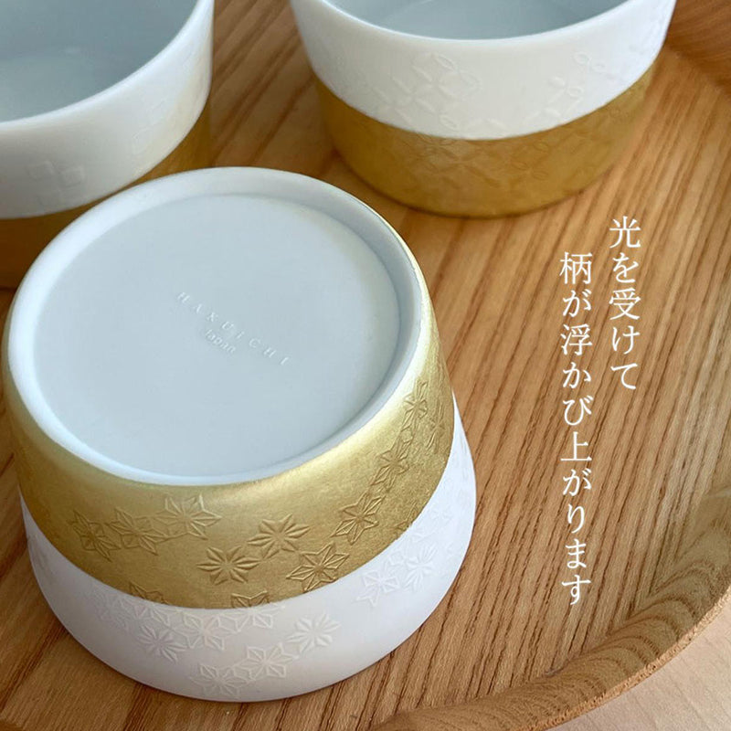 [ชาม] ฟอยล์ Komon Shippo Dish | Kanazawa Gold Leaf | ฮูคุอิจิ